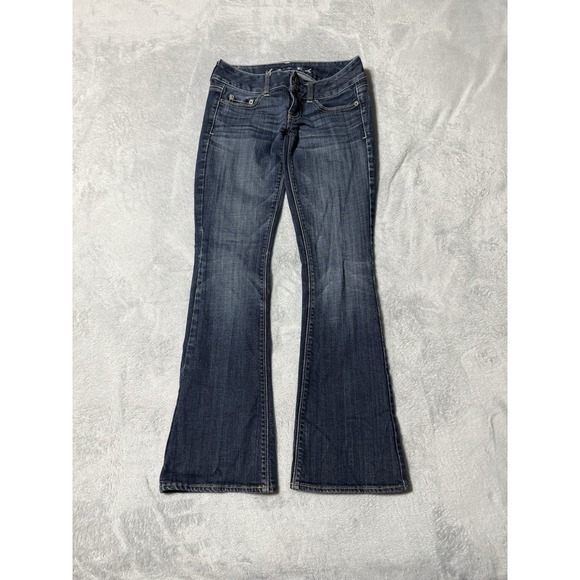 American Eagle Outfitters Denim - American Eagle Jeans Women's 00 Short Blue Artist Flare Denim Dark Wash 26x28